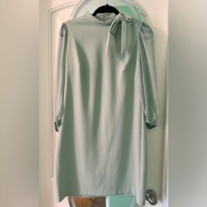 Calvin Klein Soft Green Long Sleeve Dress